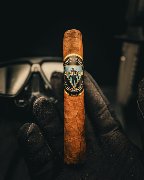 Aequor premium small-batch cigar by Tenebrous, veteran owned cigar brand.